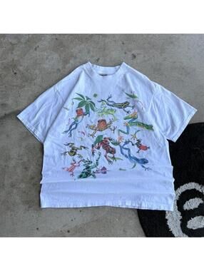 Vintage 90s Tree Frog AOP Tee
